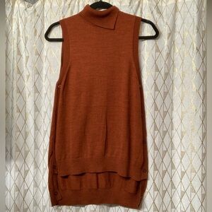 The Limited Brown Sleeveless Turtleneck Tank Top